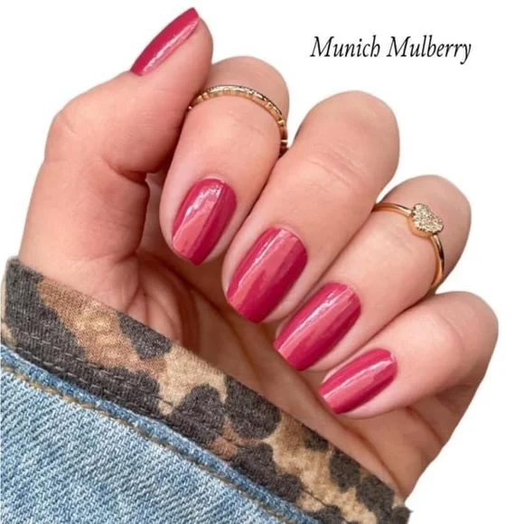 *Retired* Color Street: Munich Mulberry | Berry Red Fall Solid Classic Winter - Picture 5 of 12